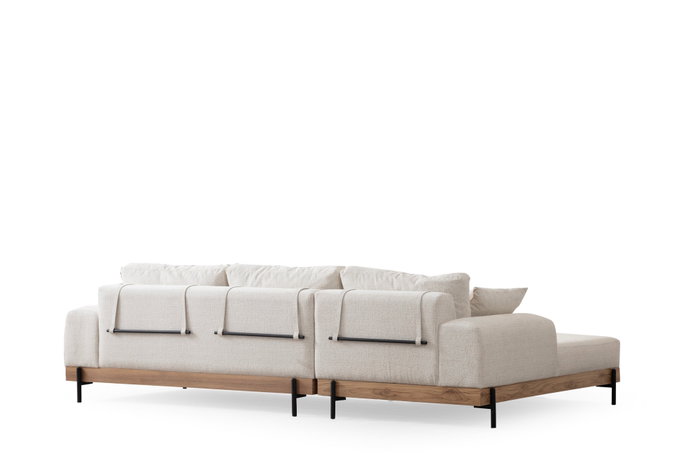 Atelier Del Sofa Eti Oak Left - White